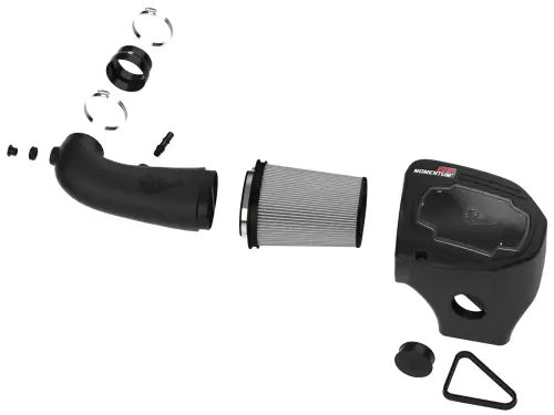 Afe - Advance Flow Engineering - 50-70126D | AFE Power Momentum GT Cold Air Intake System w/ Pro DRY S Filter (2011-2023 Challenger V8-5.7L with Shaker Hood)