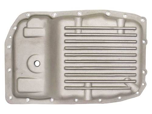 PML Covers - 11087-AC | PML Cover GM 6L80, 6L80E Stock Capacity Transmission Pan For Chevrolet Camaro / Hummer H2 / Cadillac | Natural As-Cast Finish