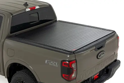Rough Country - 50210520 | Rough Country Hard Roll Up Bed Cover For Ford Ranger 2WD/4WD | 5' Bed