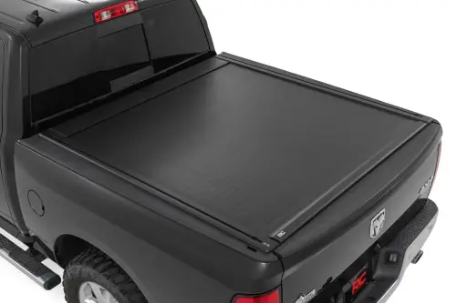 Rough Country - 51309550 | Rough Country Powered Retractable Bed Cover For Ram 1500 / 1500 Classic / 1500 TRX | 5' 7" Bed