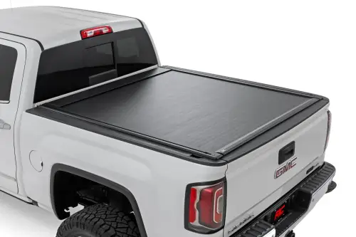 Rough Country - 51129651 | Rough Country Power Retractable Bed Cover For Chevrolet Silverado/GMC Sierra 1500/2500 HD/3500 HD | 6' 7" Bed