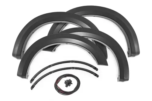 Rough Country - S-F20231-DR | Rough Country Sport Fender Flares For Ford F-250 / F-350 Super Duty | Avalanche Gray