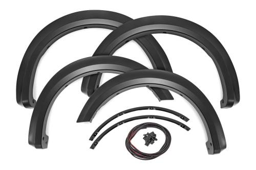 Rough Country - S-F20911A-T9 | Rough Country Sport Fender Flares For Ford F-150 | Marsh Gray