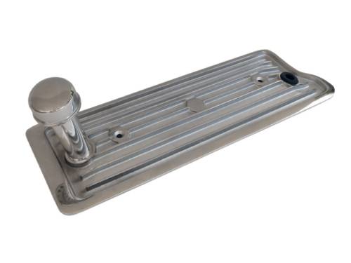 PML Covers - 11081-2-P | PML Cover Buick Nailhead V8 Valley Plate Cover, Downtube and PCV Hole For Buick 264, 322, 364, 401 & 425 V8 Engines | Polish Finish