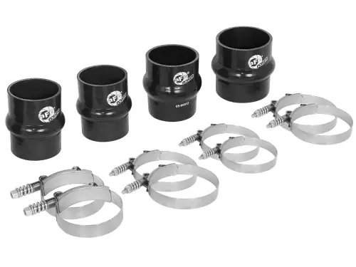 Afe - Advance Flow Engineering - 46-20080AS | aFe Power BladeRunner Intercooler Couplings & Clamps Kit - Factory Intercooler & aFe Tubes (2010-2012 Ram 2500, 3500 L6-6.7L td)