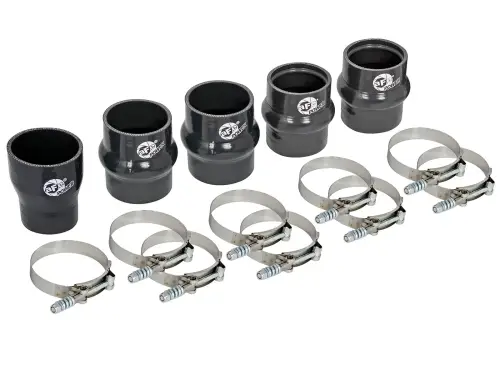 Afe - Advance Flow Engineering - 46-20110A | aFe Power BladeRunner Intercooler Couplings & Clamps Kit (2011-2016 Silverado, Sierra 250 HD, 3500 HD V8-6.6L (td) LML)