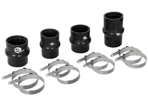 Afe - Advance Flow Engineering - 46-20330A | aFe Power BladeRunner Intercooler Couplings & Clamps Kit (2017-2019 Silverado, Sierra 2500 HD, 3500 HD V8-6.6L (td) L5P)