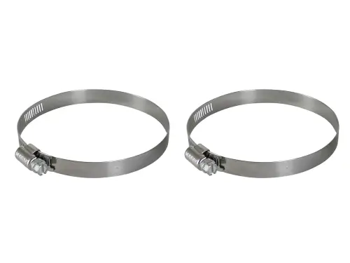 Afe - Advance Flow Engineering - 59-01015-MA | aFe Power Magnum FORCE Spare Parts - Worm Gear Hose Clamps | SAE Size 60, (3-5/16" - 4-1/4")ID (Qty 2)