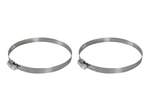 Afe - Advance Flow Engineering - 59-01023-MA | aFe Power Magnum FORCE Spare Parts - Worm Gear Hose Clamps | SAE Size 140, (6-1/8"-9-1/4")ID (Qty 2)