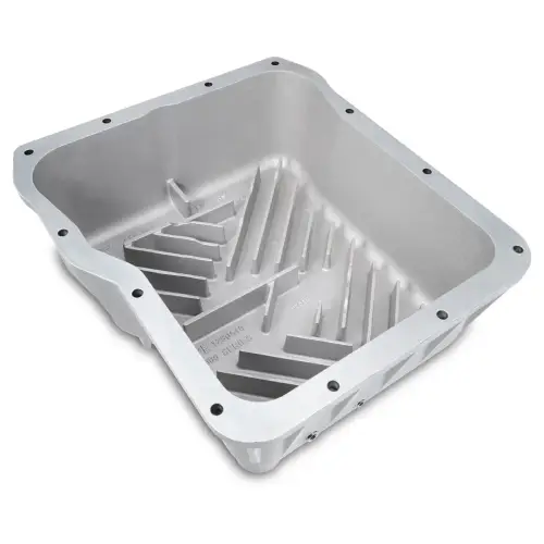 Pacific Performance Engineering - 128051010 | PPE Performance Heavy-Duty Cast Aluminum Transmission Pan – Deep Brushed Finish (2001-2019 GM Allison 1000, 2000, 2400)