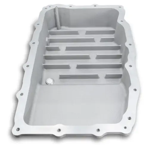 Pacific Performance Engineering - 128051200 | PPE Performance Heavy-Duty Cast Aluminum Transmission Pan Raw Finish (2018-2020 GM Suburban, Tahoe, Yukon 10L80)