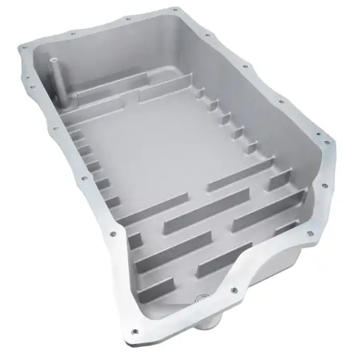 Pacific Performance Engineering - 128051410 | PPE Performance Heavy-Duty Cast Aluminum Transmission Pan Brushed Finish (2020-2025 GM 6.6L Duramax 10L1000)