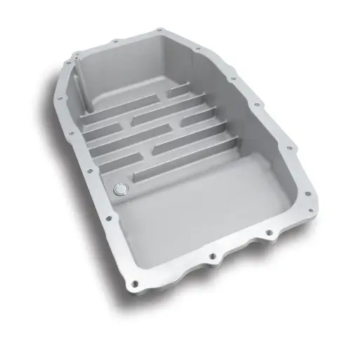 Pacific Performance Engineering - 128051710 | PPE Performance Heavy-Duty Cast Aluminum Transmission Pan Brushed Finish (2015-2025 GM 8L45, 8L90)