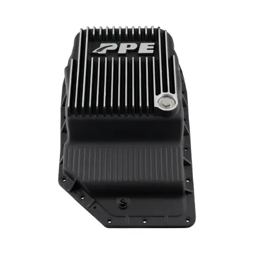 Pacific Performance Engineering - 128051910 | PPE Performance Heavy-Duty Cast Aluminum Transmission Pan Brushed Finish (2007-2023 GM 6L90)