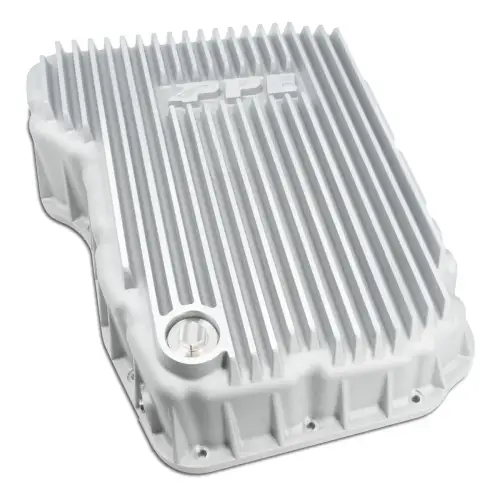 Pacific Performance Engineering - 228052100 | PPE Performance Heavy-Duty Cast Aluminum Transmission Pan Raw Finish (2007.5-2024 Dodge, Ram 6.7L Cummins 68RFE)