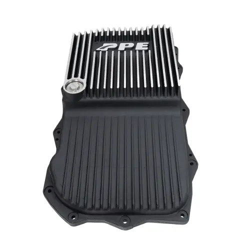Pacific Performance Engineering - 228153010 | PPE Performance Heavy-Duty Cast Aluminum Transmission Pan - Deep Brushed Finish (2018-2025 Jeep Wrangler JL, Gladiator JT 2.0L, 3.0L, 6.4L, 850RE/8HP75)