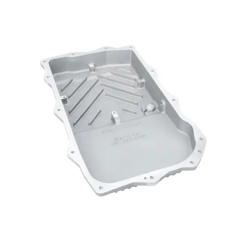 Pacific Performance Engineering - 228153410 | PPE Performance Heavy-Duty Cast Aluminum Transmission Pan Brushed Finish (2018-2025 Jeep Wrangler JL, Gladiator JT 2.0L, 3.0L, 6.4L, 850RE/8HP75)