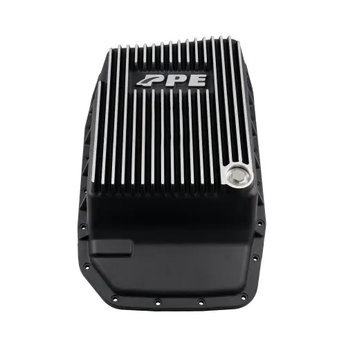 Pacific Performance Engineering - 328051210 | PPE Performance Heavy-Duty Cast Aluminum Transmission Pan Brushed Finish (2007-2022 Ford 6R80, 6R100)