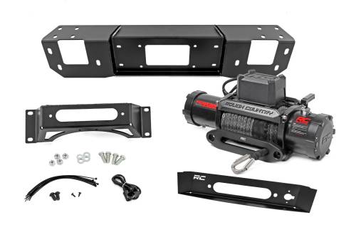 Rough Country - 51164 | Rough Country Hidden Winch Mount For Ford F-150 2WD/4WD V8 | With Pro9500S Winch