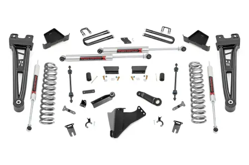Rough Country - 400340 | Rough Country 4.5 Inch Lift Kit For Ford F-250/F-350 Super Duty 4WD | Radius Arms, M1 Monotube Shocks