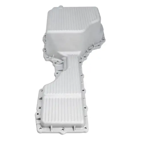 Pacific Performance Engineering - 114053000 | PPE Performance Heavy-Duty Cast Aluminum Engine Oil Pan Raw Finish (2017-2019 Silverado, Sierra 2500 HD, 3500 HD 6.6L td)