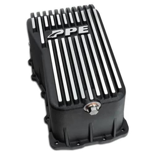 Pacific Performance Engineering - 214053810 | PPE Performance Heavy-Duty Cast Aluminum Engine Oil Pan Brushed Finish (2007-2011 Wrangler JL 3.8L )
