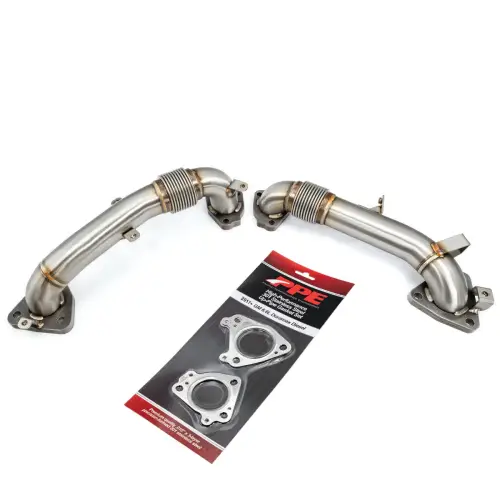 Pacific Performance Engineering - 116122000 | PPE Performance OEM Length Replacement High Flow Up-Pipe Kit (2017-2024 Silverado, Sierra 2500 HD, 3500 HD 6.6L td)
