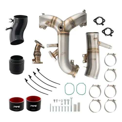 Pacific Performance Engineering - 315053000 | PPE Performance Zilla Intake Manifold and Turbo Inlet Kit For Ford 6.7L Power Stroke | Raw Finish