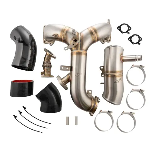 Pacific Performance Engineering - 315054010 | PPE Performance Zilla Intake Manifold and Turbo Inlet Kit Brushed (2020-2026 F250, F350 Super Duty 6.7L Power Stroke)