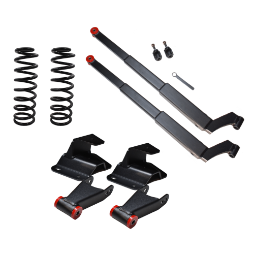 DJM Suspension - DJM3004-34S | DJM Suspension 3 Inch Front / 4 Inch Rear Lowering Kit with OE Height Front Replacement Coils (1965-1972 F150 Pickup 2WD)