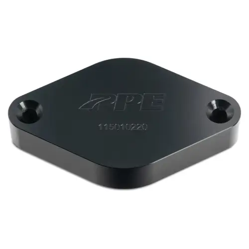 Pacific Performance Engineering - 115010220 | PPE Performance Turbo Resonator Delete Plug Black Finish (2011-2016 Silverado, Sierra 2500 HD, 3500 HD 6.6L td, LML)