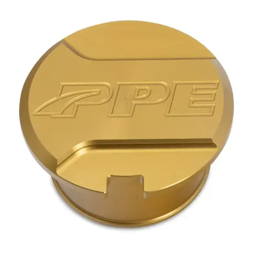 Pacific Performance Engineering - 115010424 | PPE Performance Resonator Delete Plug L5P Gold Finish (2017-2025 Silverado, Sierra 2500 HD, 3500 HD 6.6L td)
