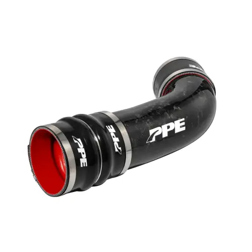 Pacific Performance Engineering - 115020170 | PPE Performance Zilla Turbo Inlet Tube Forged Carbon Fiber (2020-2026 Silverado, Sierra 2500 HD, 3500 HD 6.6L td)