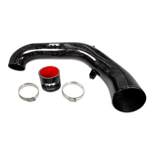 Pacific Performance Engineering - 115020370 | PPE Performance Zilla Intake Tube Forged Carbon Fiber (2020-2026 Silverado, Sierra 1500 I6-3.0L td)