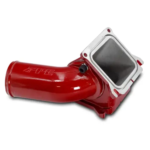 Pacific Performance Engineering - 115053512 | PPE Performance Race High-Flow 3 inch Intake Bridge Manifold Red Finish (2006-2010 Silverado, Sierra 2500 HD, 3500 HD 6.6L td)