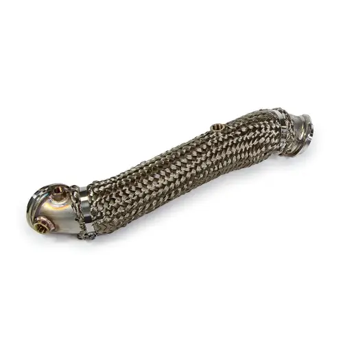 Pacific Performance Engineering - 117000600 | PPE Performance High-Flow 304 Stainless Steel Down Pipe (2011-2015 Silverado, Sierra 2500 HD, 3500 HD 6.6L td)