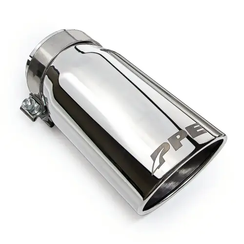 Pacific Performance Engineering - 117020000 | PPE Performance Stainless Steel 4-Inch Exhaust Tip Polished Finish (2007.5-2010 Silverado, Sierra 2500 HD, 3500 HD 6.6L td, LMM)