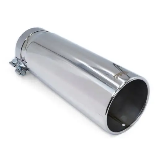 Pacific Performance Engineering - 117021500 | PPE Performance 304 Stainless Steel Slip-On Exhaust Tip Polished Finish (2015-2025 Silverado, Sierra 2500 HD, 3500 HD 6.6L td)