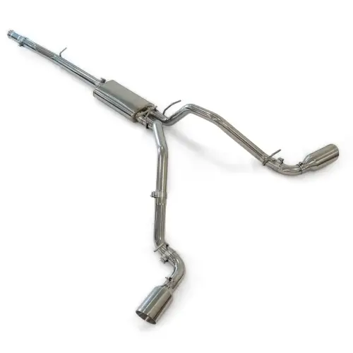 Pacific Performance Engineering - 117043030 | PPE Performance Cat-Back Exhaust System Dual Exit Polished Tubes, Polished Tip (2014-2019 Silverado, Sierra 1500 V8-5.3L)