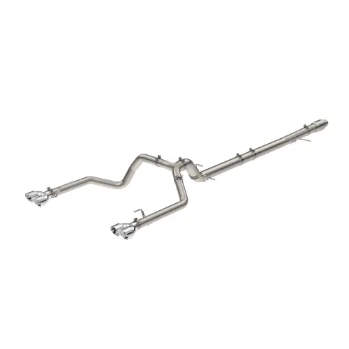 Pacific Performance Engineering - 117060030 | PPE Performance 304 Stainless Steel DPF-Back Performance Exhaust Kit - Dual Exit Raw Tubes, Polished Tips (2020–2022 Silverado, Sierra 1500 I6-3.0L td)