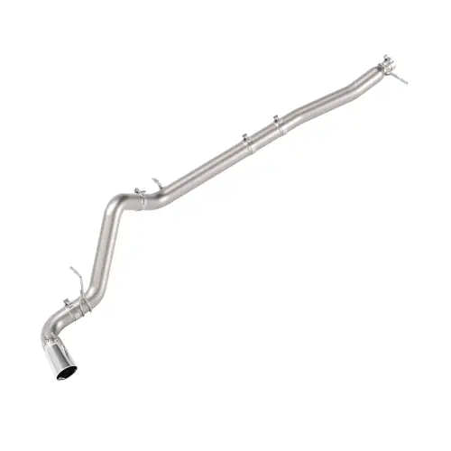 Pacific Performance Engineering - 117150030 | PPE Performance 304 Stainless Steel DPF-Back Performance Exhaust Kit - Single Exit Raw Tubes, Polished Tips (2023–2025 Silverado, Sierra 1500 I6-3.0L td)