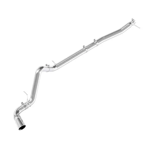 Pacific Performance Engineering - 117153030 | PPE Performance 304 Stainless Steel DPF-Back Performance Exhaust Kit - Single Exit Polished Tubes, Polished Tip (2023–2025 Silverado, Sierra 1500 I6-3.0L td)