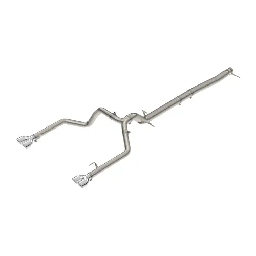 Pacific Performance Engineering - 117160030 | PPE Performance 304 Stainless Steel DPF-Back Performance Exhaust Kit - Dual Exit Raw Tubes, Polished Tips (2023–2025 Silverado, Sierra 1500 I6-3.0L td)
