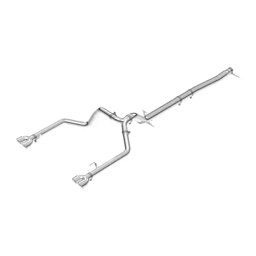 Pacific Performance Engineering - 117163030 | PPE Performance 304 Stainless Steel DPF-Back Performance Exhaust Kit - Dual Exit Polished Tubes, Polished Tip (2023–2025 Silverado, Sierra 1500 I6-3.0L td)