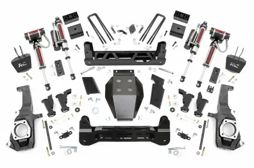 Rough Country - 10350 | Rough Country 5 Inch Lift Kit For Chevrolet/GMC 2500 HD & 3500 HD | Vertex Reservoir Shocks