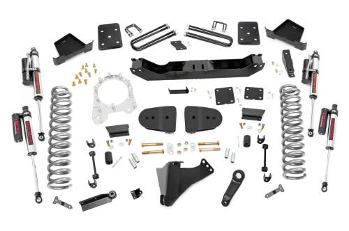 Rough Country - 43750 | Rough Country 6 Inch Lift Kit For Ford F-250/F-350 Super Duty 4WD | 3.5 Inch Axle Diameter, No Factory Rear Springs, No Front Driveshaft, Vertex Reservoir Shocks