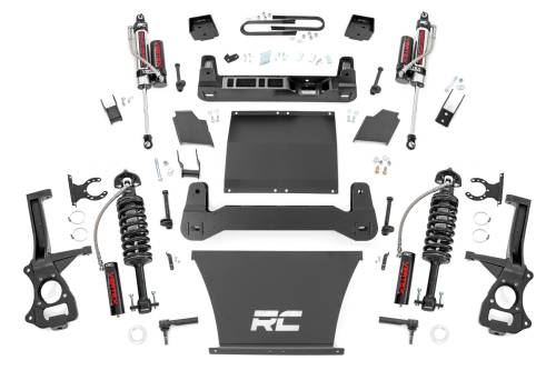 Rough Country - 26650 | Rough Country 6 Inch Lift Kit GMC Sierra 1500 2WD/4WD | 4.3L, 5.3L, 6.2L Engine, Mono Leaf Spring, Vertex Coilovers With Vertex Shocks