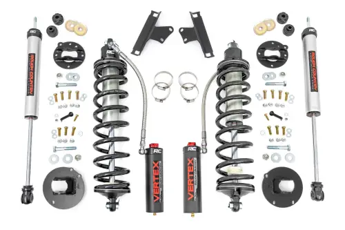 Rough Country - 31014 | Rough Country 4.5-6 Inch Coilover Conversion Upgrade Kit For Ram 2500 4WD | Vertex Coilovers, V2 Shocks