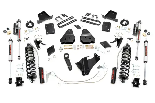 Rough Country - 53159 | Rough Country 6 Inch Coilover Conversion Lift Kit For Ford F-250 Super Duty | 2011-2014 | Diesel, No Rear Factory Spring, Rear Vertex Shocks