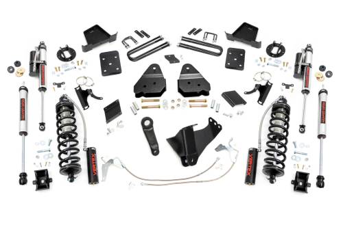 Rough Country - 55159 | Rough Country 6 Inch Coilover Conversion Lift Kit For Ford F-250 Super Duty | 2015-2016 | Diesel, No Rear Factory Springs, Rear Vertex Shocks